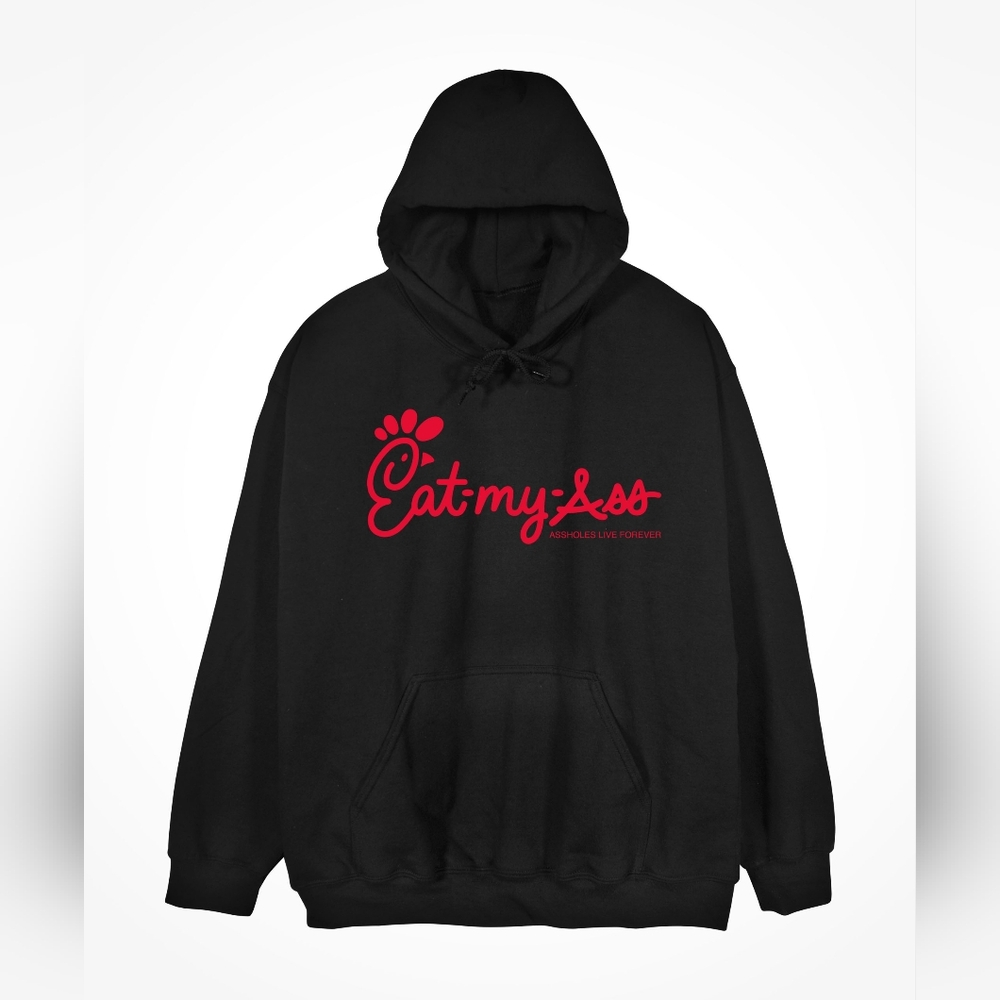 NEW! ALF "EAT MY A**" HOODIE SIZE LARGE BLACK